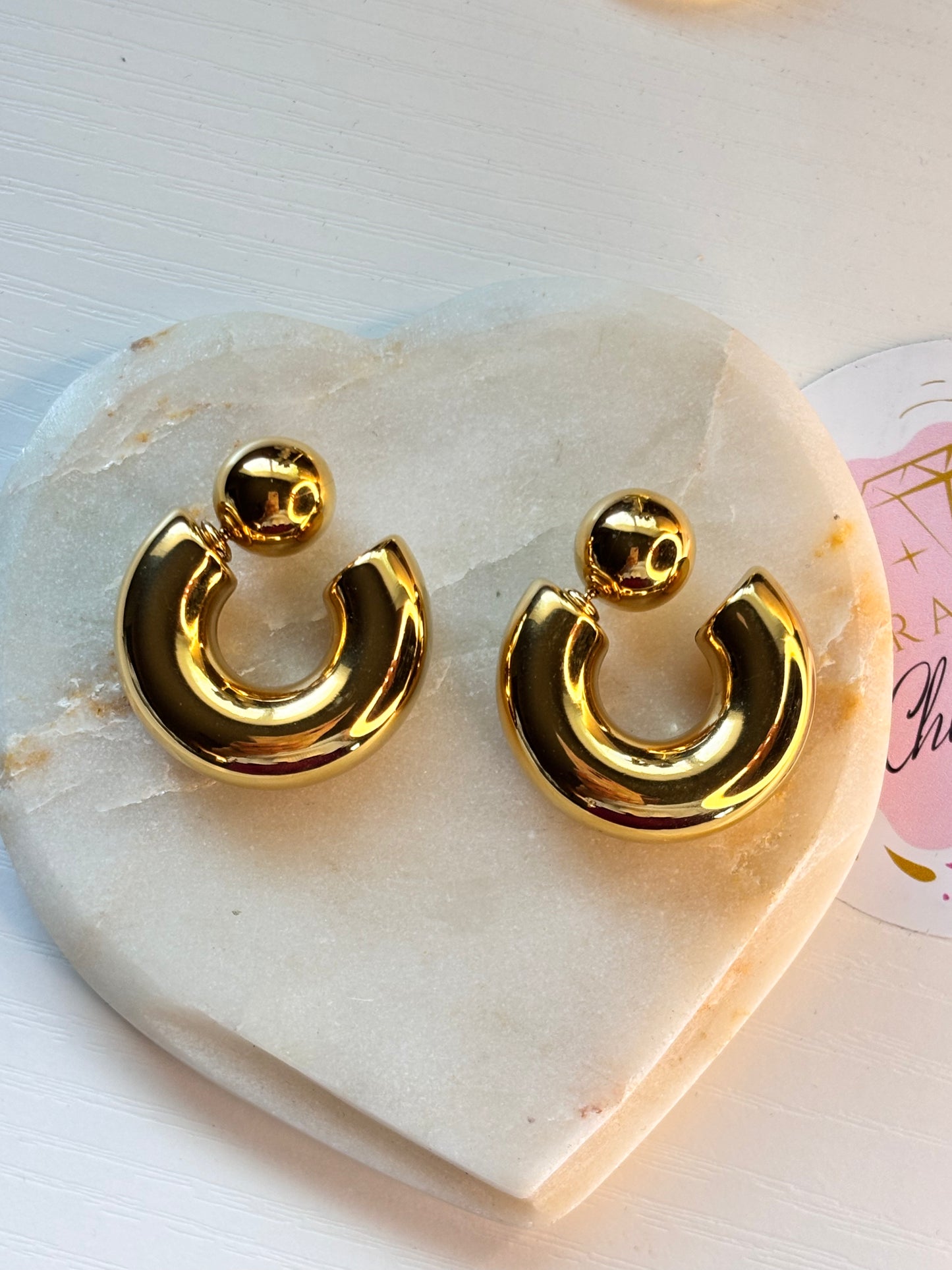 Chunky Hoops -Gold