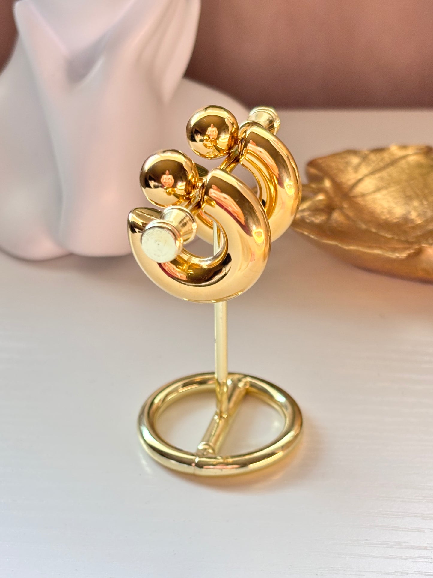 Chunky Hoops -Gold