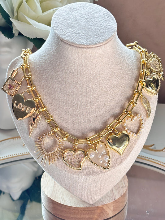 Gold charms Necklace