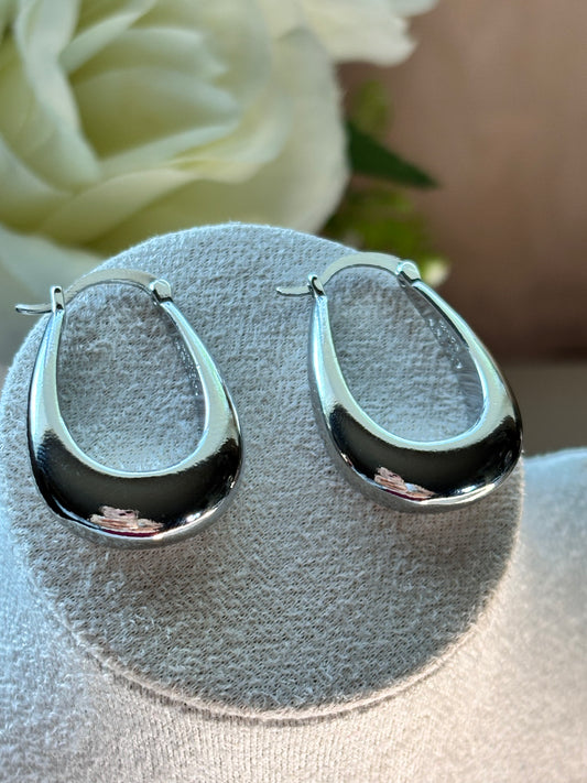 Bella Earrings-Silver