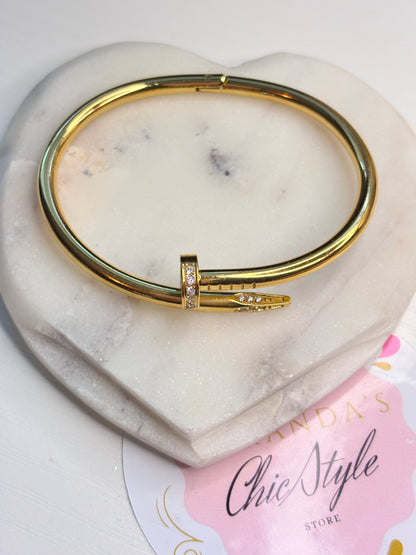 Brazalete Gold nail