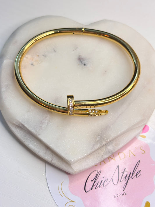 Brazalete Gold nail